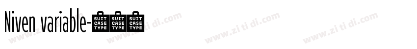 Niven variable字体转换